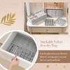 Cinnvoice Set of 10 Stackable Jewelry Organizer Trays for Drawer