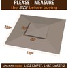Ontheway Winds Replacement Canopy for Target Madaga Gazebo (Dark Khaki)