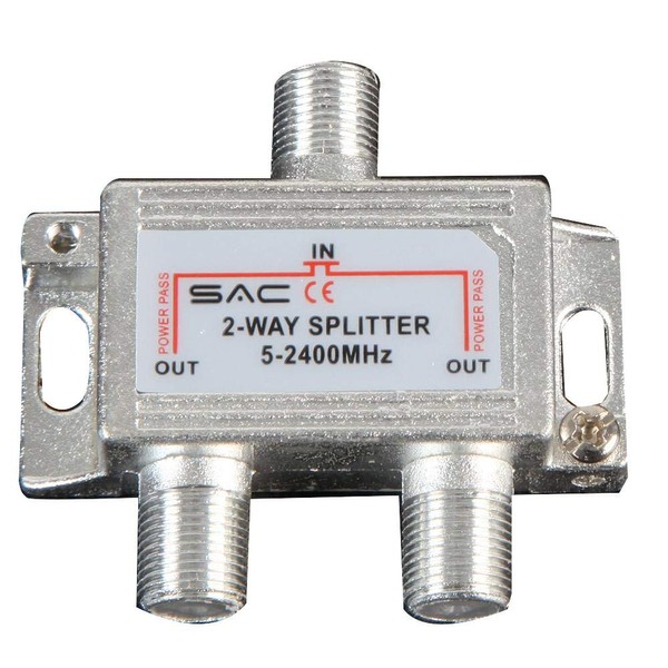 2 Way Indoor Splitter (5-2400MHZ) | Signal Splitter Aerial/Satellite Equipment,