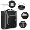 Travel toiletry bag for hanging., black