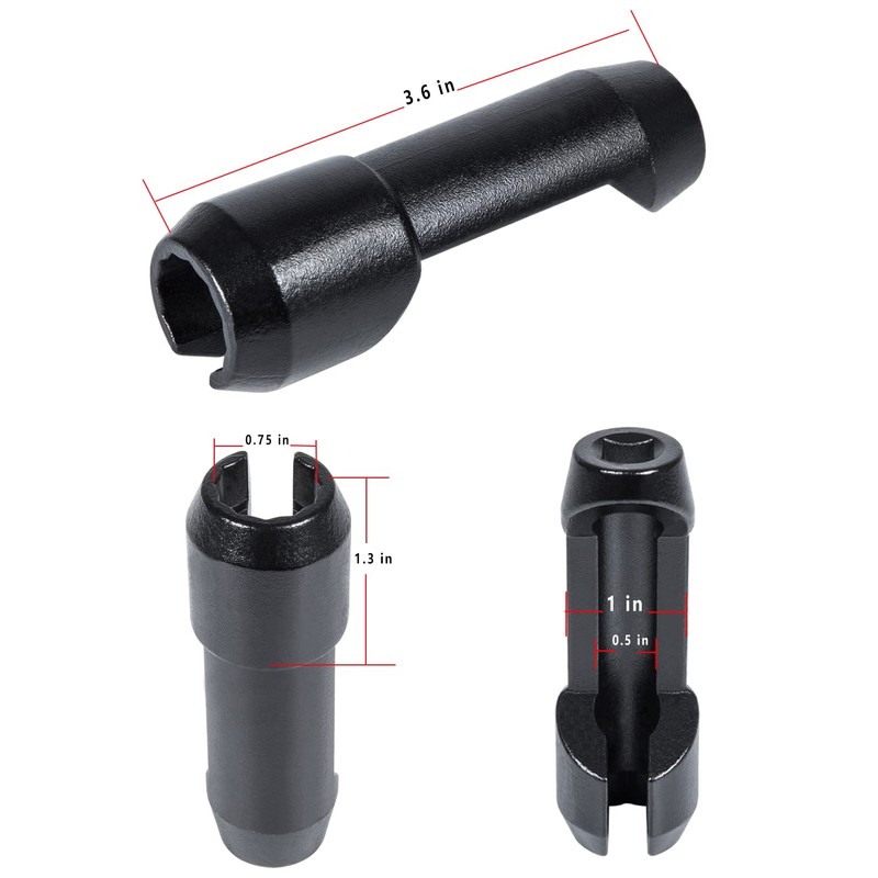 Fuel Injector Socket Set 17 mm 12 point Injector Line