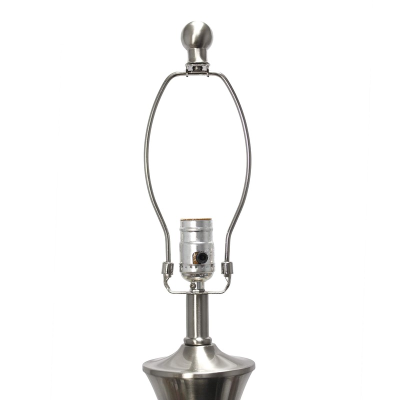 Elegant Designs LC1020-BSN 3 Pack Lamp Set, Brushed Nickel