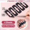 VARMDUKKE 40pcs Nail Polish Protector for Fingers, U Shape Latex