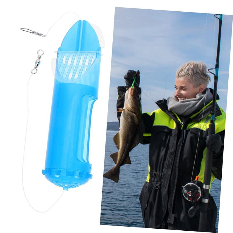 BESPORTBLE 2pcs Fishing Bait Trap Cage Removable Fishing Lure Holder