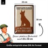 LANOLU Retro Tin Sign Door Sign Dog, Keep Gate Closed