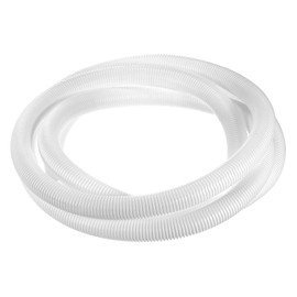sourcing map 3/4 Inch x 10 Ft Split Wire Loom Tubing, Guard Convoluted Flex, Protective Split Cable Conduit, Flexible Wire Protector Tubing, Electrical Cord Cover,White