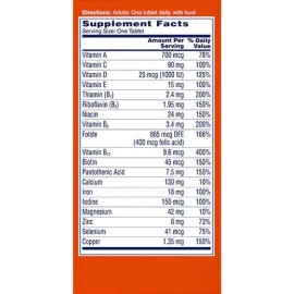 One A Day Multivitaminas Women´s Mujer 60 Tabletas Sabor Sin Sabor