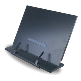 PMLAND Adjustable Document Holder, Metal Desk Stand with Page Clips, 7 Position Reading Rest for Books, Tablets, Laptops