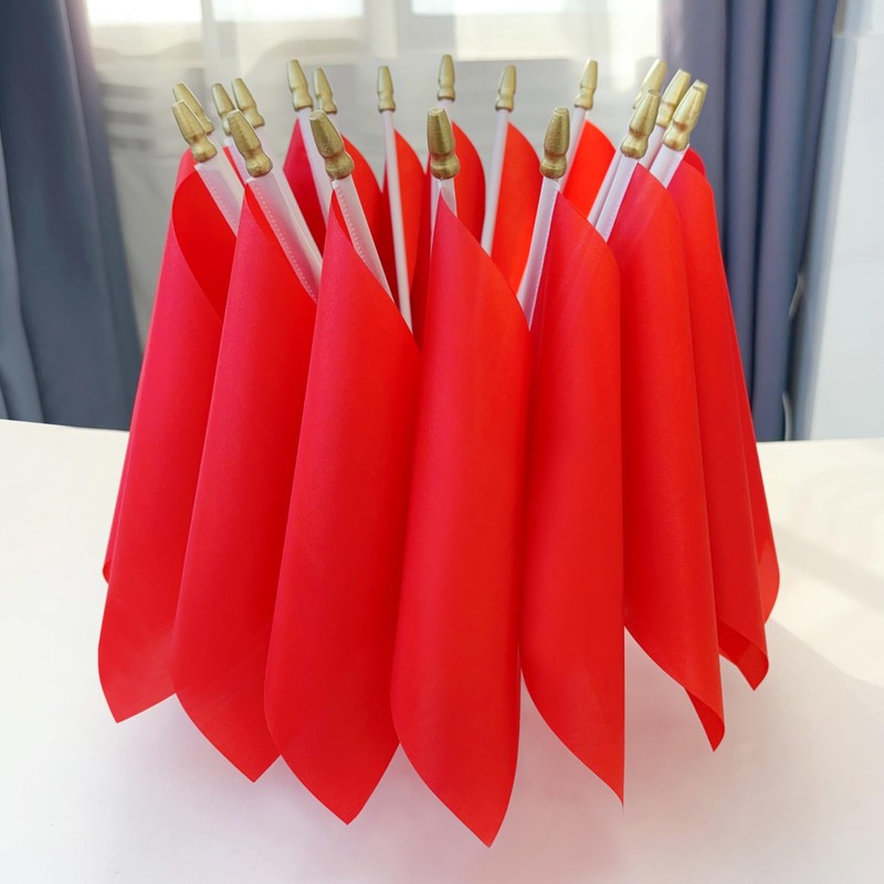 LoveVC 20 Pack Solid Color Plain Red Blank Sublimation Flags