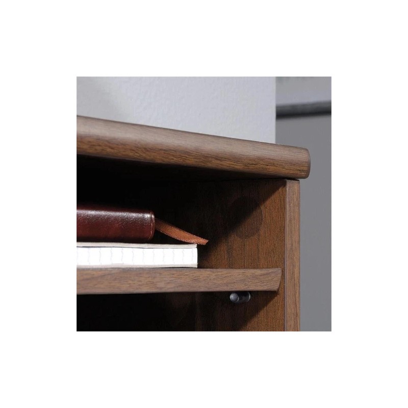 Sauder Clifford Place Engineered Wood Organizer Hutch in Grand Walnut