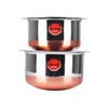 Sumeet Stainless Steel Tope Set, 1 L, 1.4 L, 2