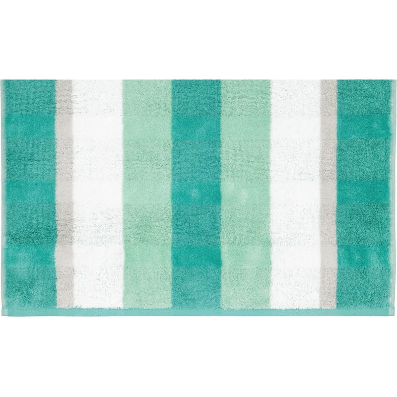 Cawö Home Hand Towels Noblesse Stripe 1087 Emerald 44 Guest