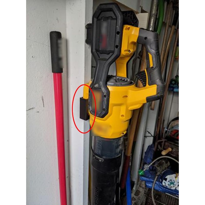 ODO LUCK Black Wall or Stud Hanger for Dewalt 60V