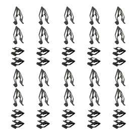 40PCS Car Metal Retainer Clips, Front Console Dashboard Metal Retainer, Car Console Trim Retainer Clip, Automotive Universal Dashboard Retainer Replacement Interior Accessories (40PCS)