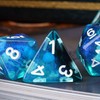 Cusdie 7-Die DND Dice, Polyhedral Dice Set Filled with Animal,