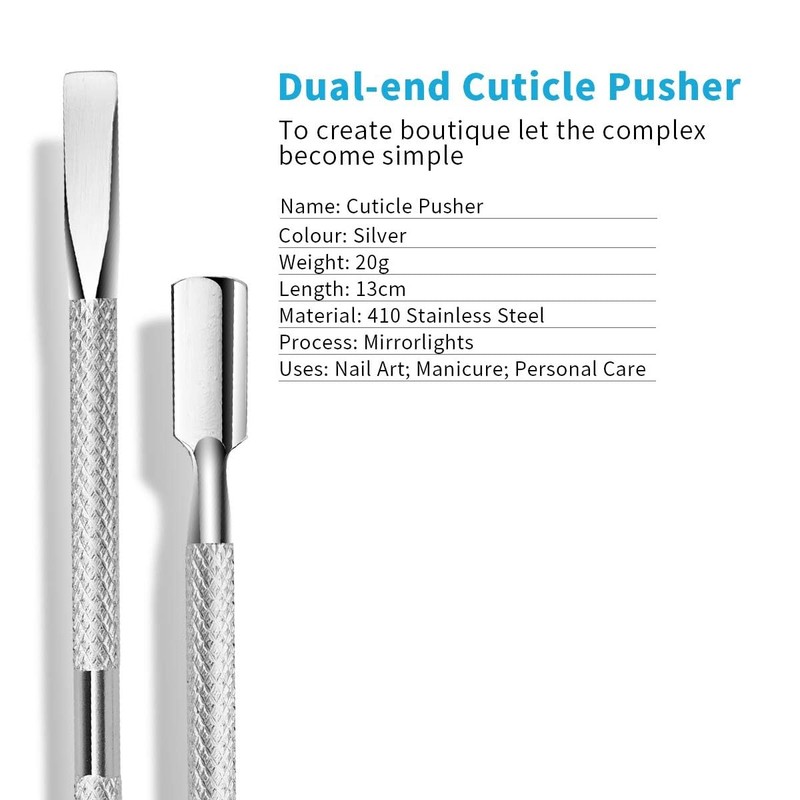 HaimiLiya Cuticle Pusher Dual-end Dead Skin Nail Pusher Nail Dirt