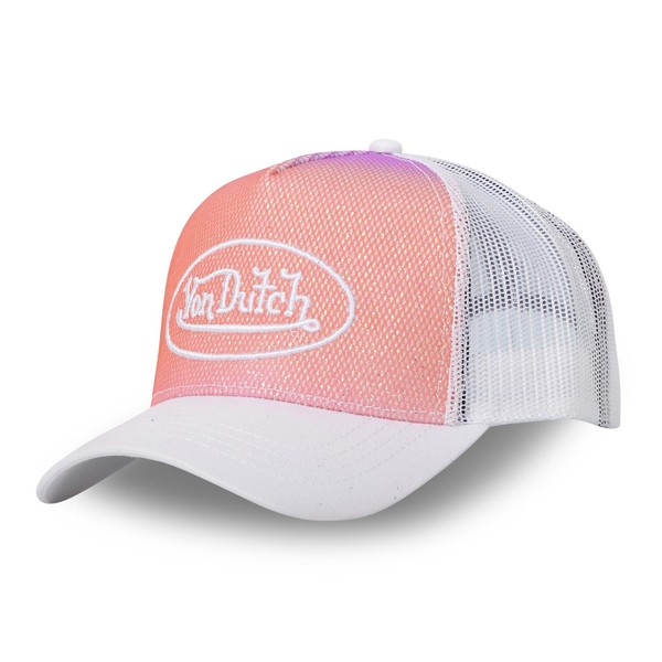 Von Dutch Mens Womens Mesh Trucker Cap Adjustable Authentic, pink