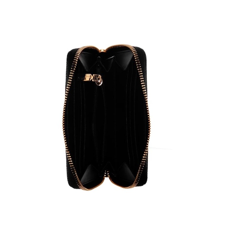 GUESS G Wave SLG Medium Zip Around Wallet Black Logo,