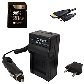Synergy Digital Accessory Kit, Compatible with Olympus OM-D E-M5 Mark II Mirrorless Digital Camera includes: SDM-1558 Charger, HDMI6FMC AV & HDMI Cable, SY-SD128GB Memory Card