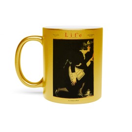 Fabulous Goldene Tasse aus verchromter Keramik - Life Vintage Art Deco 1921 - 325 ml