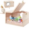 RANYPET Budgie Nesting Box Transparent Design, Bird Nest Breeding Box