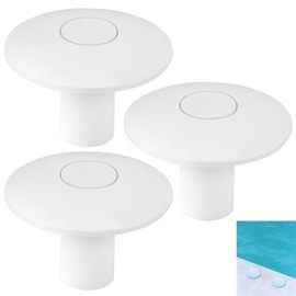 3 Pack Anchor Sockets Cover White for Ladder and Handrails, Pool Ladders and Railing Bases Accessories, for Fill and Cover Anchor During Ladder or Track Removal
