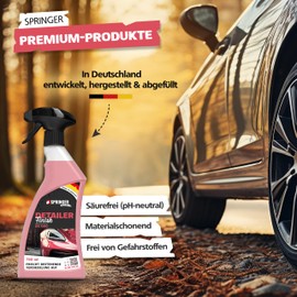 SPRINGER RX5410 – Detailer 750 ml – Made in Germany – Car Paint Care & Surface Sealing – Paint-Gentle Care – Paint Seal – Fresh Shine & Pearling Effect