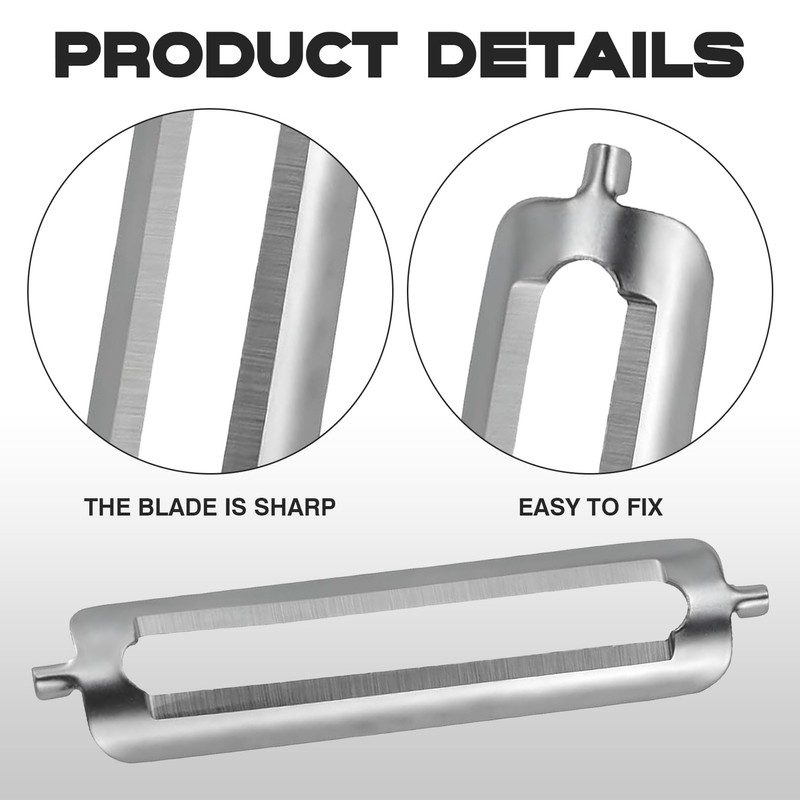 Pack of 4 Peeler, Replacement Blade for SchäLef, Replacement Blades