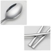 Qskely Cucharas de postre de acero inoxidable de 12 piezas,