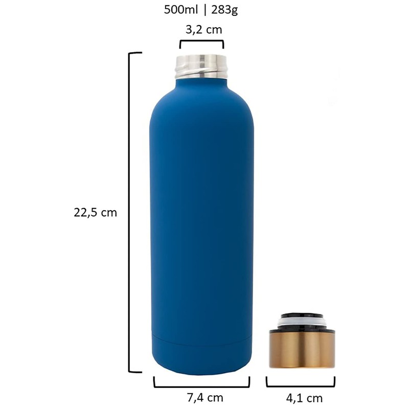T&N Classique Stainless Steel Drinking Bottle 500 ml Blue /