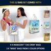 Nush Nush Set of 12 Reusable Iridescent Bridesmaids Gift Bags