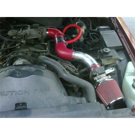Rtunes Racing Short Ram Air Intake Kit + Filter Combo for 96-02 Crown Victoria / Lincoln Town Car / Grand Marquis 4.6L V8 (Red)