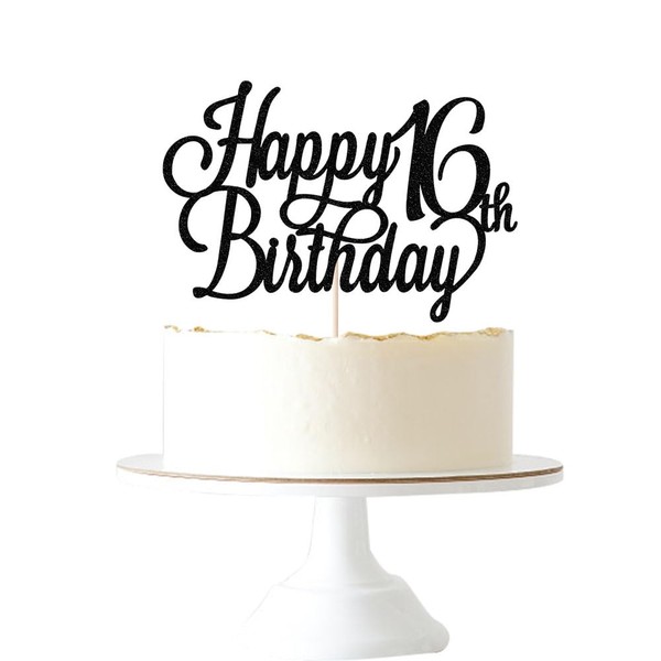 Gtseryeio - Decoración para tartas de cumpleaños 16 con purpurina