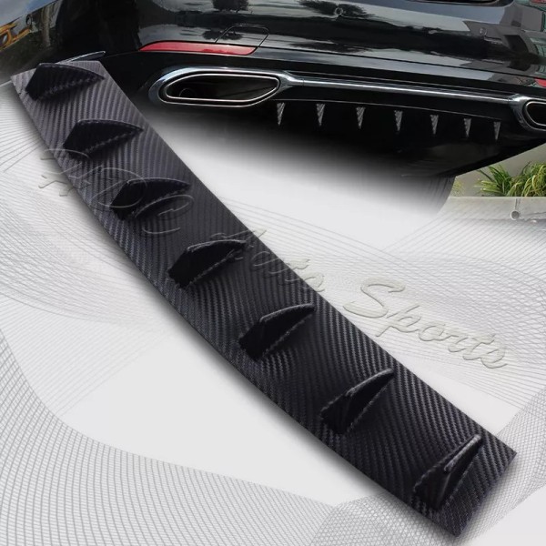 HDC Autosports 1 x Carbon Style Rear Lower Bumper Diffuser