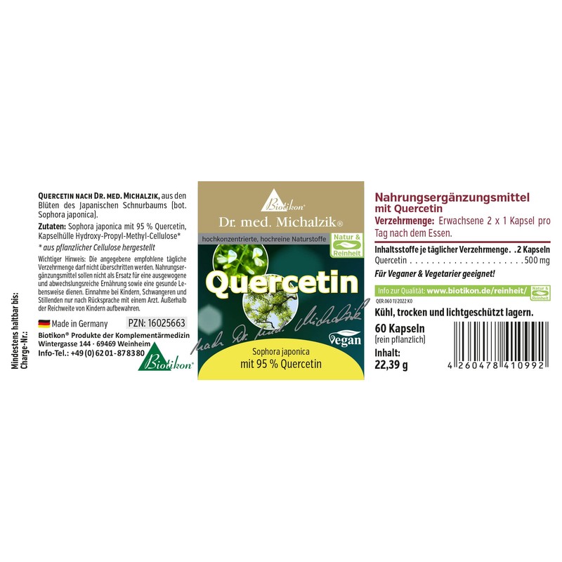 Quercetin Dr. Michalzik - with 95% pure quercetin - from