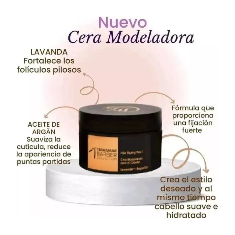Cera Modeladora Para Cabello Lavanda Aceite De Argán / 90