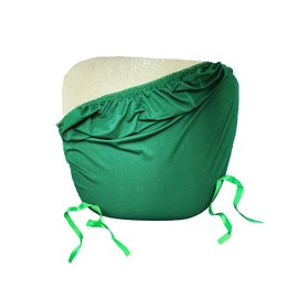 LA Linen Pack-4 Spandex Chiavari Chair Cushion Cover, Emerald Green