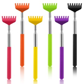 NICEMOVIC 6 Pack Back Scratcher Extendable for Men Women, Christmas Stocking Stuffers Novelty Idea Portable Back Telescopic Scratcher Back Massager Tool for Thanksgiving, Birthday, Christmas Gifts