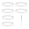 6 PCS Rubber Gaskets, 3.94 inch 10cm Leakproof Sealing Gaskets