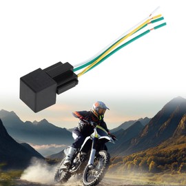 HOPESPANNER 4 Pins 12V 40A Auto Relay with Harness Socket Waterproof Car Relay 1 Pc Black