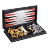 QuadPro 3 in 1 Magnetic Chess Checkers Backgammon Board Game
