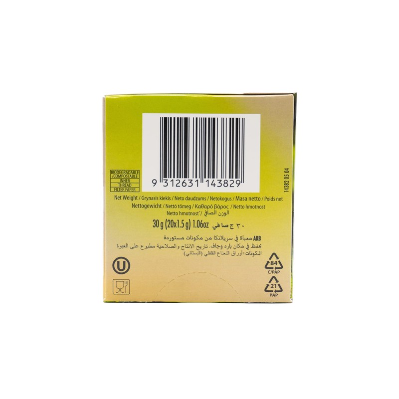 Dilmah Pure Peppermint Leaves Infusion - Caja con 20 piezas