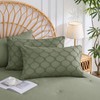 KAKKI Queen Comforter Set-Green Comforter Set Queen Size, All Seasons