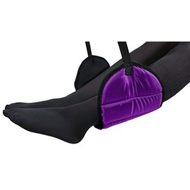 Sleepy Ride - Airplane Footrest Made with Premium Memory Foam - Airplane Travel Accessories - Helps to Prevent Swelling and Soreness - Provides Relaxation and Comfort (Purple)
