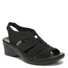BZees Womens Finale Sandal, Black Shimmer, 6.5 US