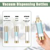 6Pcs 1.7oz/50ml Airless Pump Bottle Dispenser, Clear Empty Shampoo Bottles,