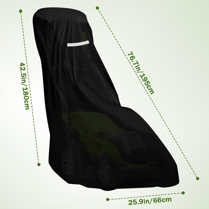 Lawn Mower Cover,Heavy Duty 420D Polyester Oxford Push Mower Cover,Waterproof,UV