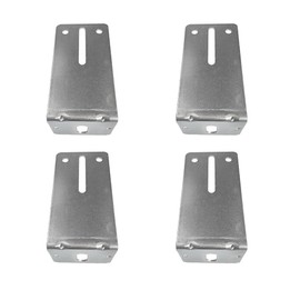 4 Pcs Heavy Duty Steel Garage Door Track Jamb Bracket Set J6 Reinforcement Strut Brackets for Secure and Durable Garage Door Support Universal Fit Rust-Resistant for Garage Door Reinforcement