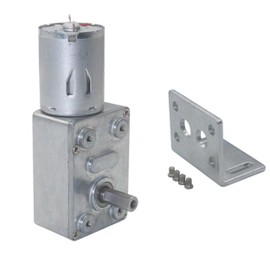 Turbo Worm Geared Motor High torque Reduction Speed Reversible DC 12V Electric Motor (10 RPM)