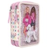 Depesche 10806 TOPModel Filled 3-Compartment Pencil Case Bling with Poodle